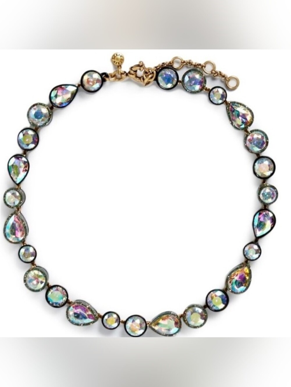 J.Crew Brulee Iridescent Sea Glass Necklace